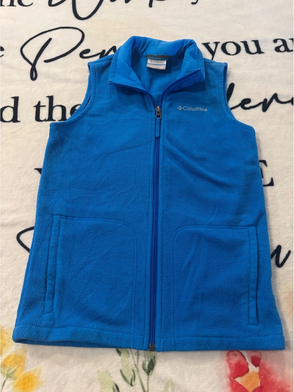 Columbia Steens Mountain boys' fleece vest, size M (10/12)